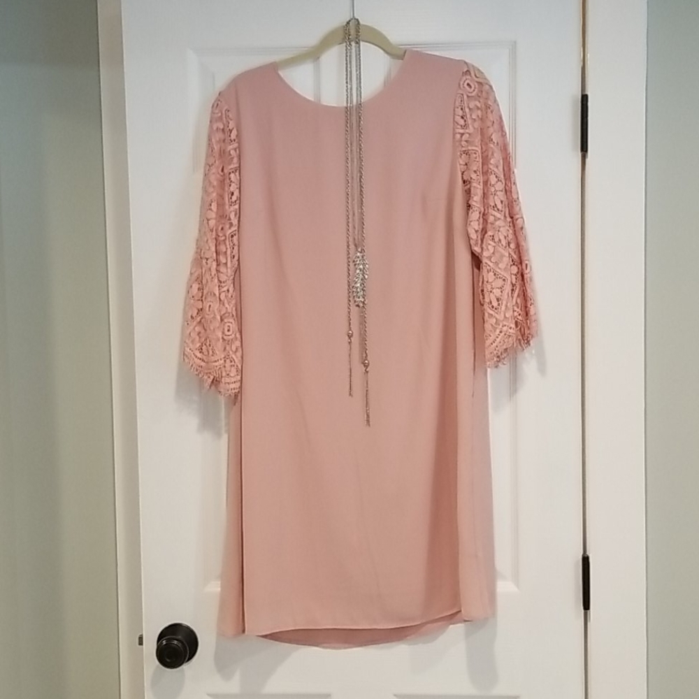 A new day pink dress 3/4 sleeves